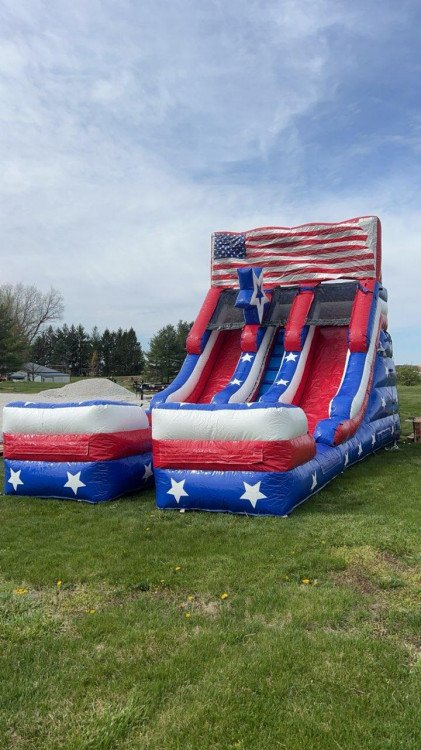 16' Double Lane Slide - Old Glory